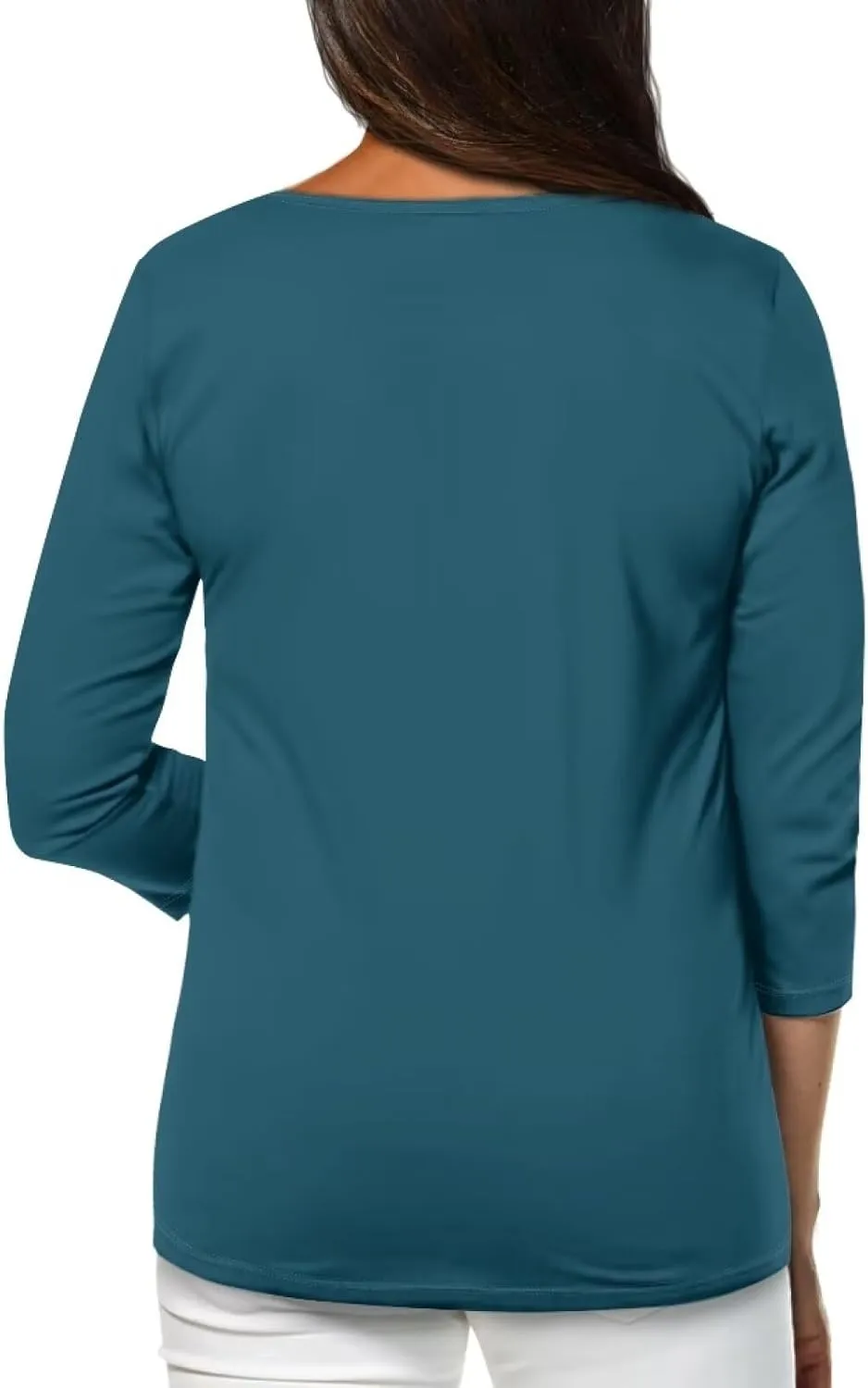 3/4 Sleeve T-Shirt for Women 2023 Fall Crew Neck Tshirts