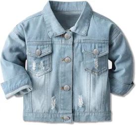 Cromoncent Classic Denim Jacket for Boys Girls