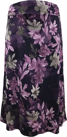 LEEBE Women and Plus Size Rushed Waist A-Line Casual Maxi Skirt (Small-5X)