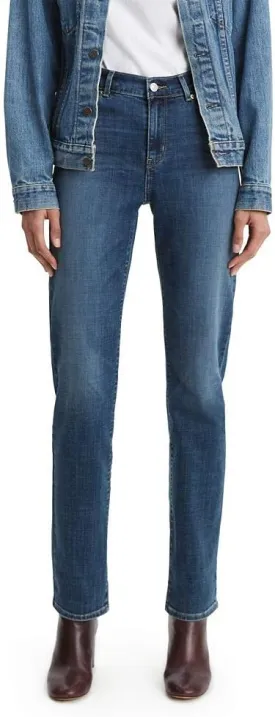 Levi's Women's Plus-size 414 Classic Straight Jeans, Maui Waterfall (Waterless), 38 (US 22) L