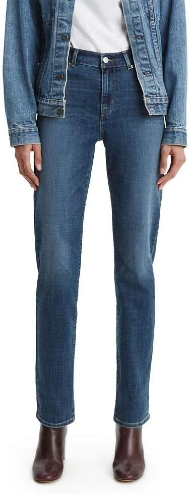 Levi's Women's Plus-size 414 Classic Straight Jeans, Maui Waterfall (Waterless), 38 (US 22) L