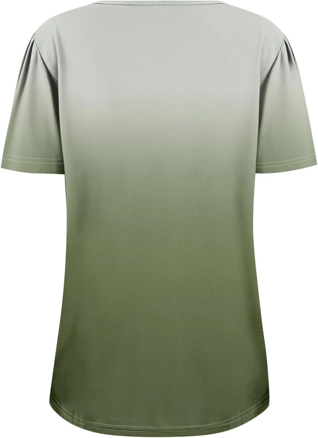 Womens Short Sleeve Tops Dressy Casual Blouses Spring Summer Outfits Flowy Pleated Front Crewneck Tee Shirts